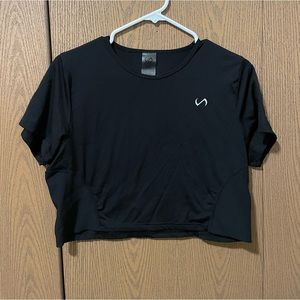 TLF black crop top shirt